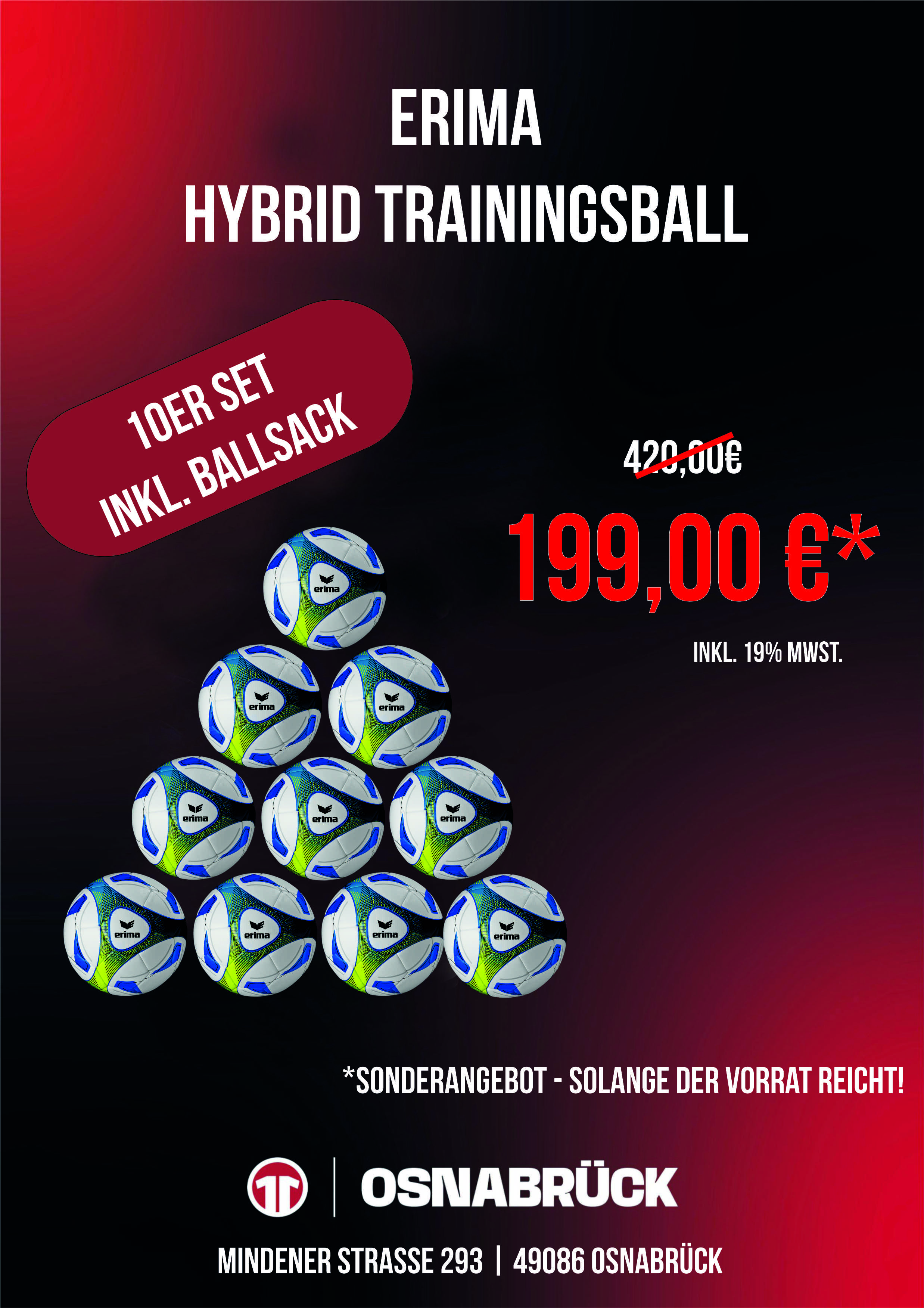 Fußball Erima Hybrid Training