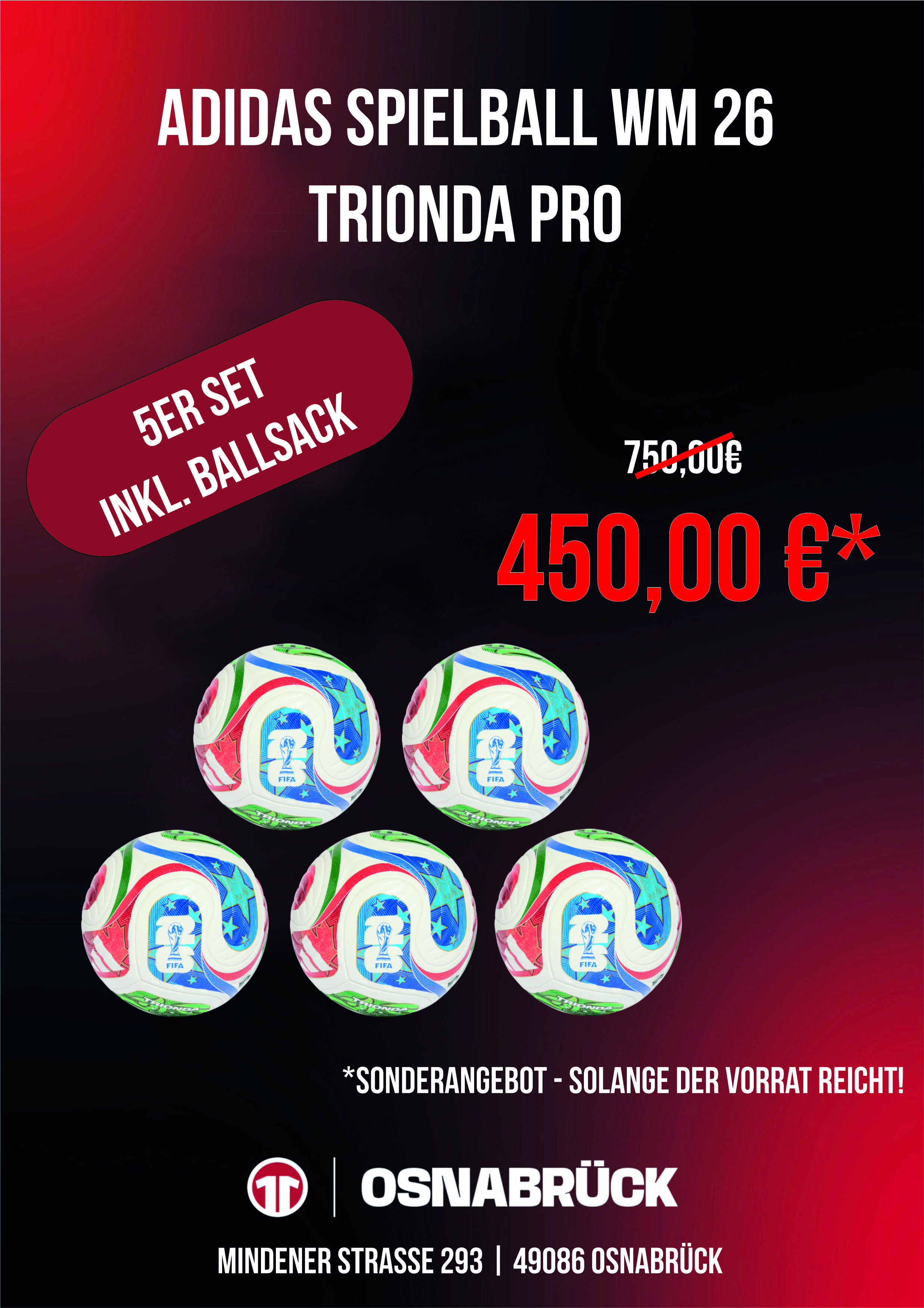 Adidas FIFA World Cup 26 Trionda Pro Spielball