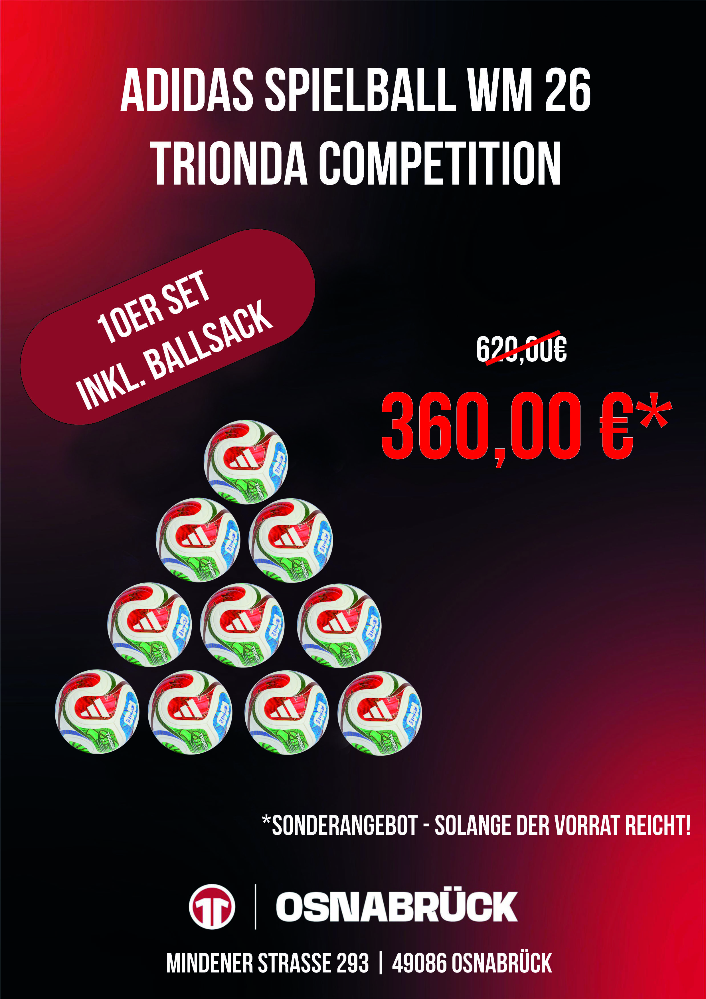 Adidas FIFA World Cup 26 Trionda Competition Spielball