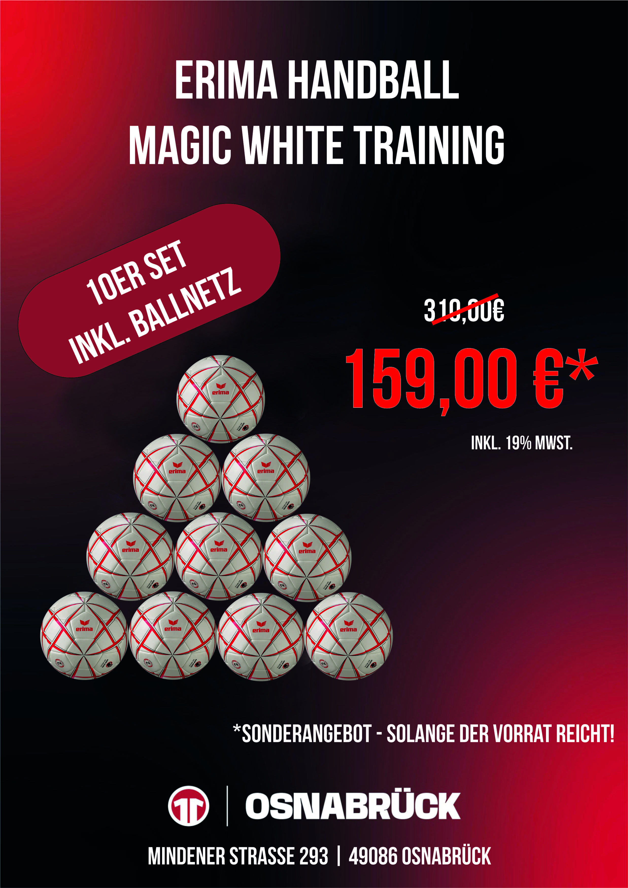 Erima Handball Magic White Training